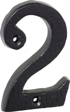 Numerals - 2 Matt Black
