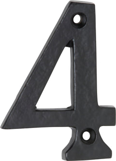 Numerals - 4 Matt Black