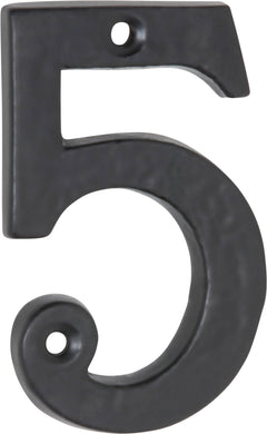 Numerals - 5 Matt Black