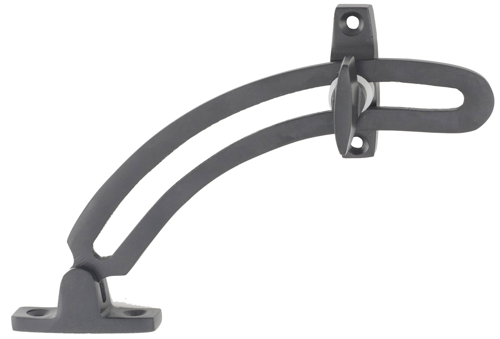 Classic Quadrant Stay Matt Black / L150mm