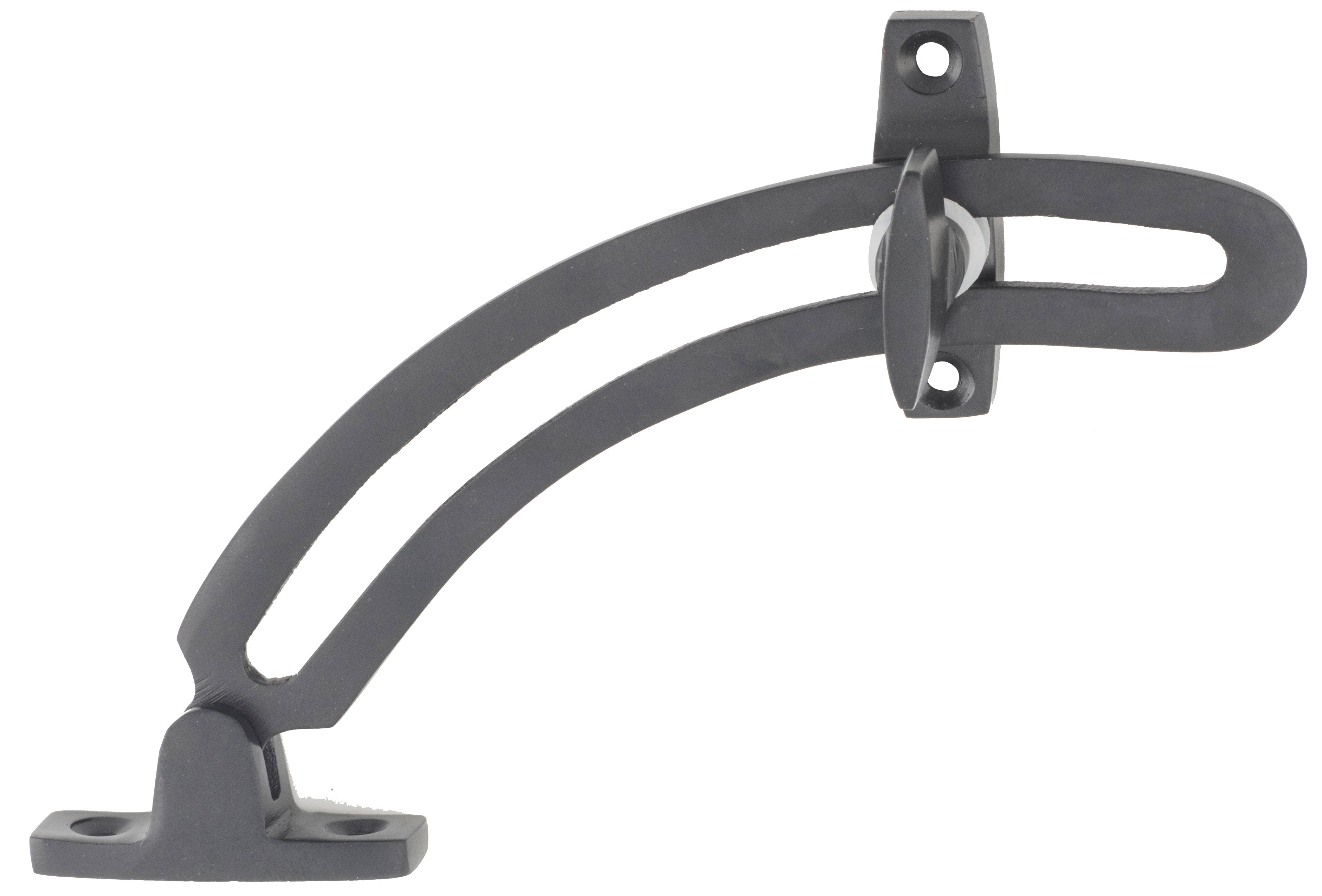 Classic Quadrant Stay Matt Black / L150mm