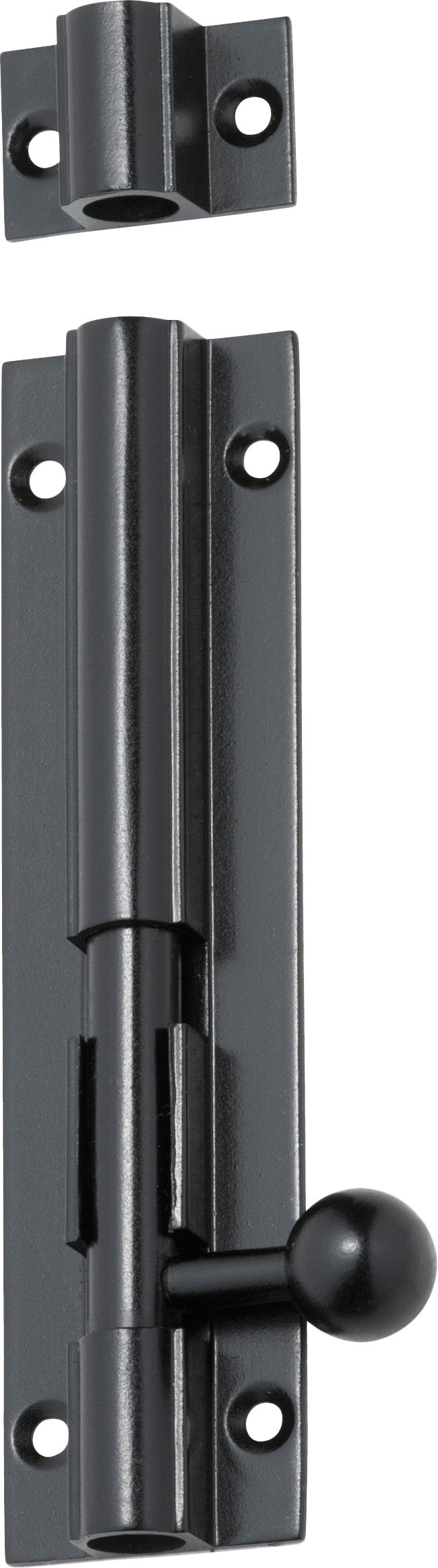 Barrel Bolt Matt Black / L100mm