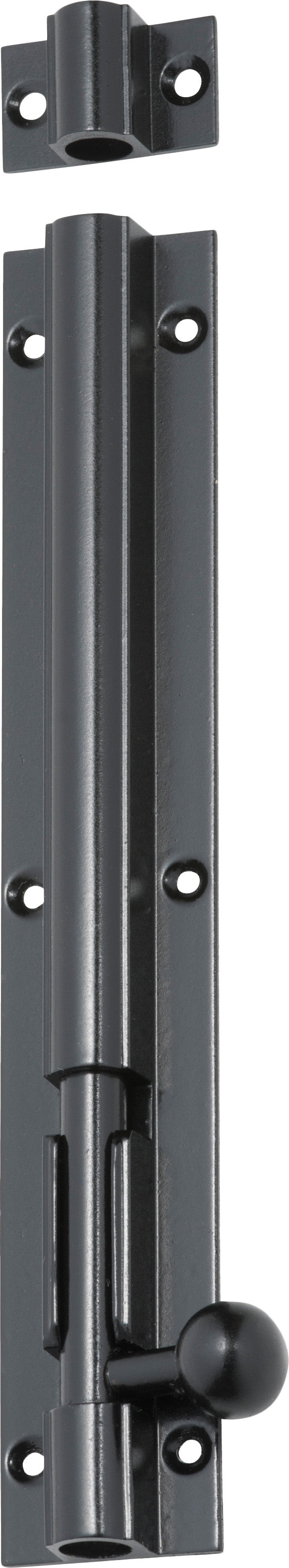 Barrel Bolt Matt Black / L150mm