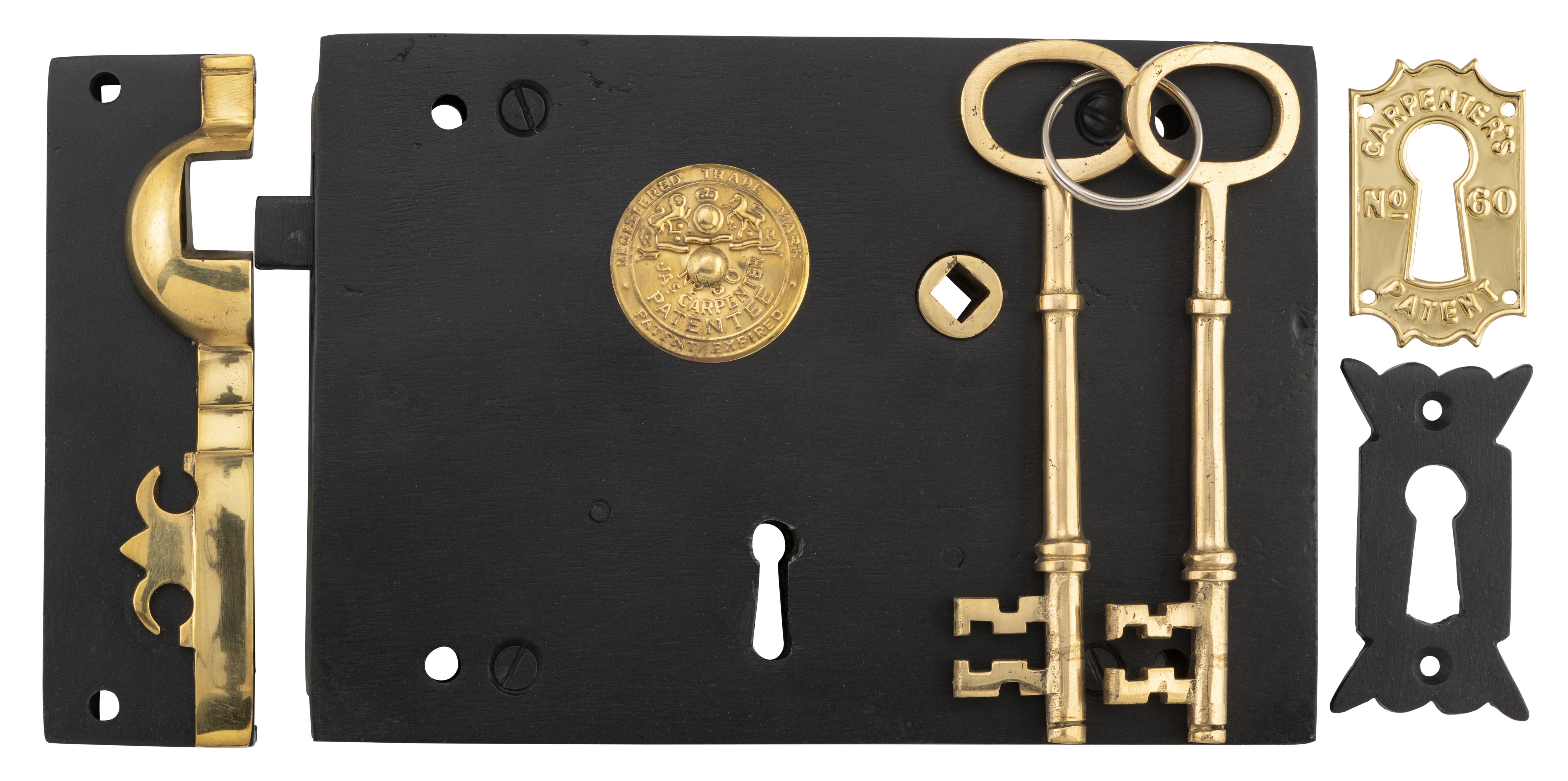 Carpenters Lock - Right Hand Matt Black