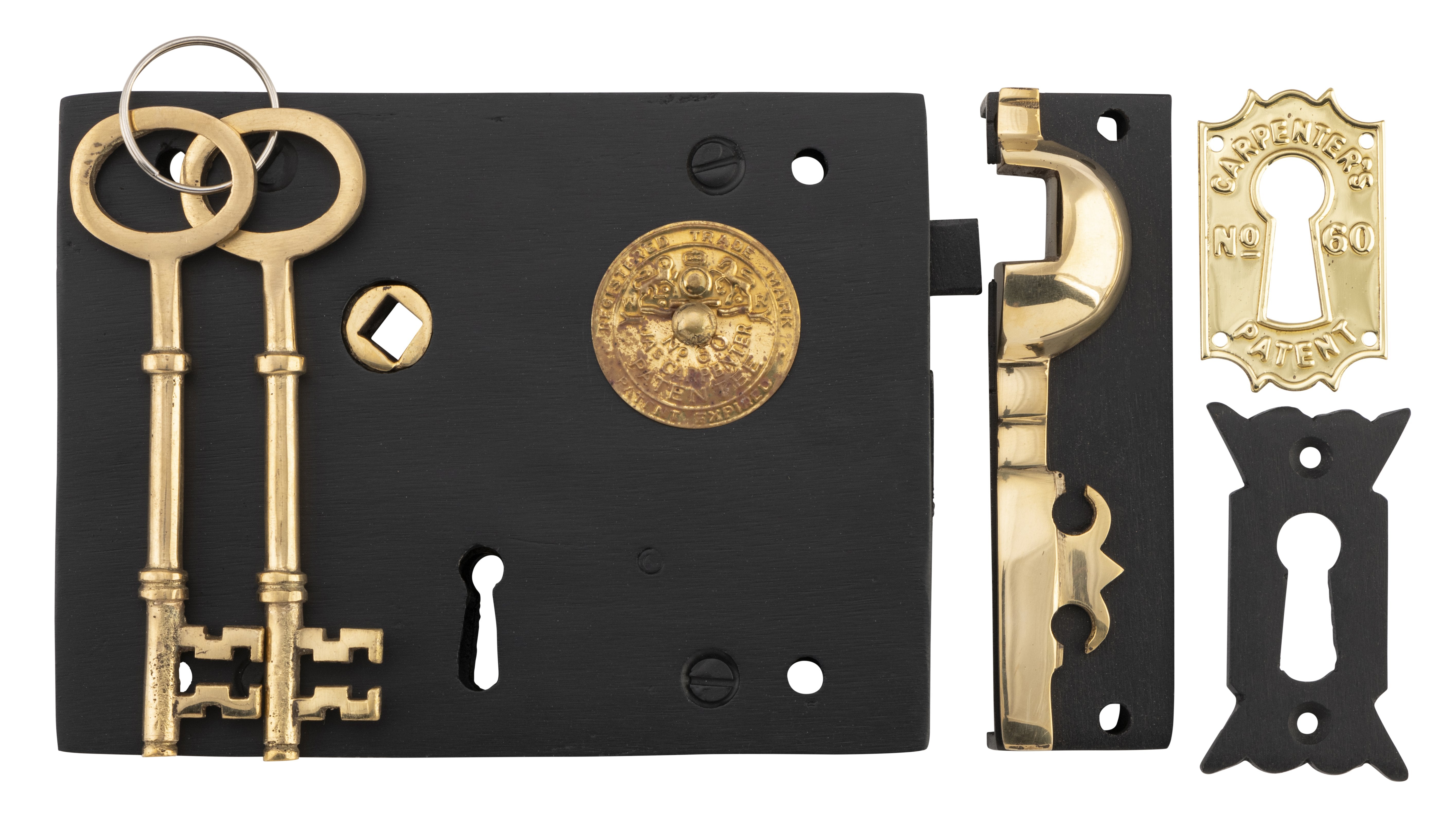 Carpenters Lock - Left Hand Antique Finish