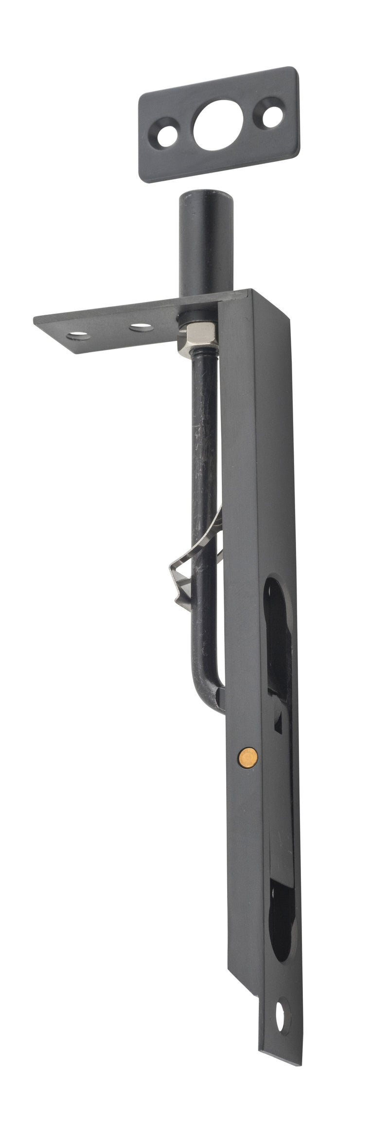 Flush Bolt Matt Black / L150mm