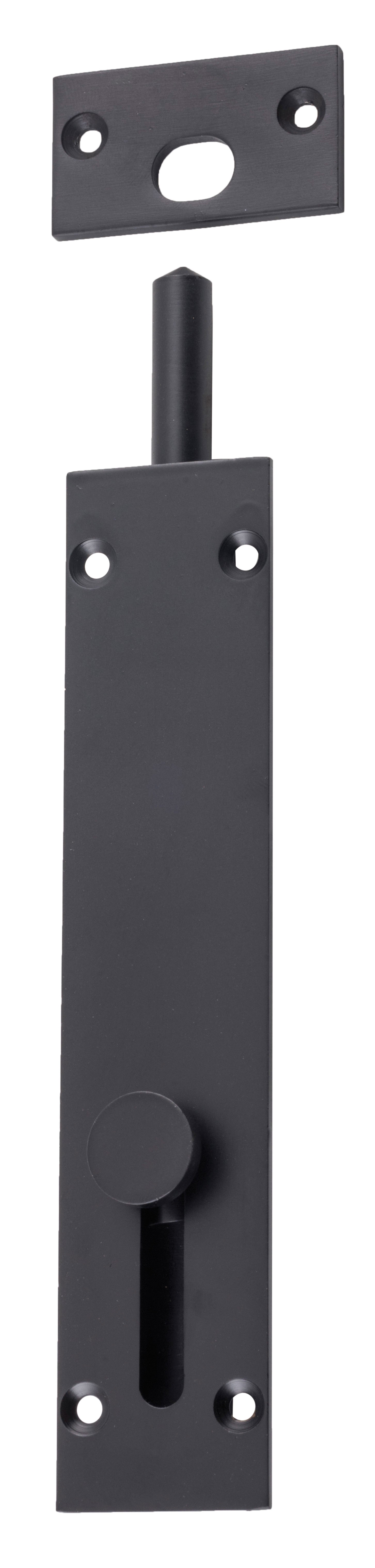 Reverse Barrel Bolt - L150mm Matt Black