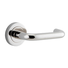Oslo Lever - Round Rose Polished Nickel / Solid Brass