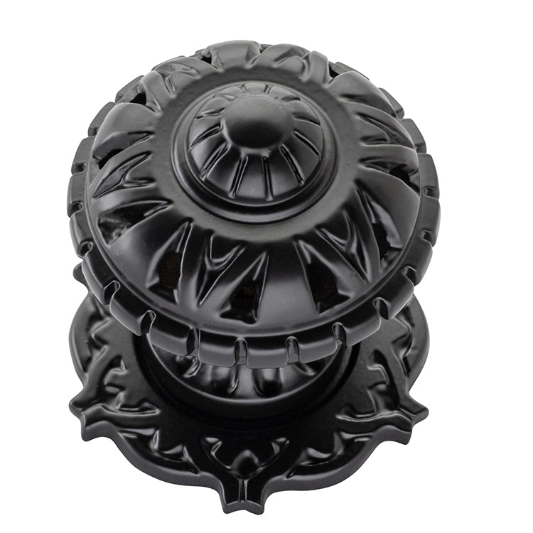 Filigree Centre Door Knob Matt Black