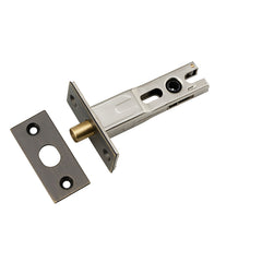 Privacy Bolt - Round - 60mm Backset Antique Brass / Steel & Sheet Brass