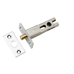 Privacy Bolt - Round - 60mm Backset Chrome Plated / Steel & Sheet Brass