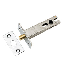 Privacy Bolt - Round - 70mm Backset Chrome Plated / Steel & Sheet Brass