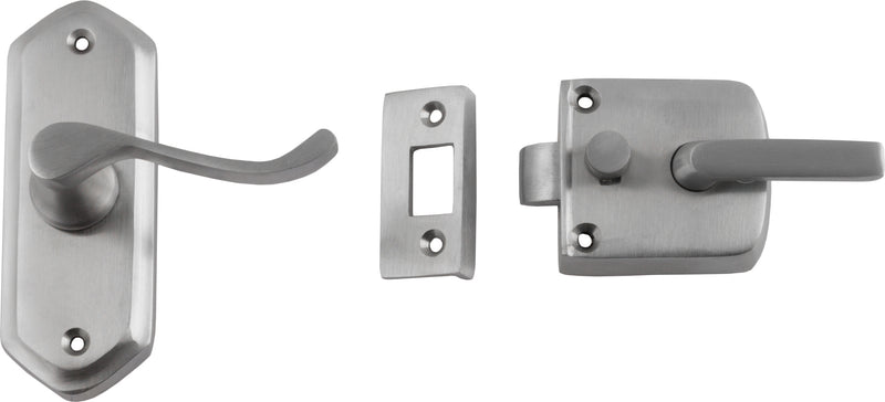 Screen Door Latches - Right Hand Satin Chrome