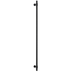 Helsinki Pull Handle - 900mm Matt Black / Solid Brass