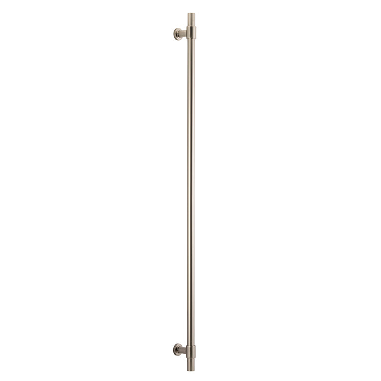 Helsinki Pull Handle - 900mm Satin Nickel / Solid Brass