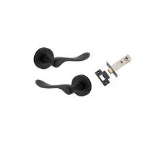 Stirling Lever - Round Rose Passage Kit Matt Black / Solid Brass