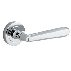 Copenhagen Lever - Round Rose Chrome Plated / Solid Brass
