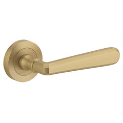 Copenhagen Lever - Round Rose Satin Brass / Solid Brass