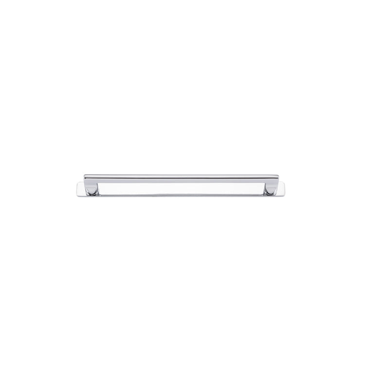 Baltimore Cabinet Pull with Backplate - CTC256mm Polished Chrome / Solid Brass
