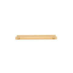 Baltimore Cabinet Pull with Backplate - CTC256mm Brushed Brass / Solid Brass