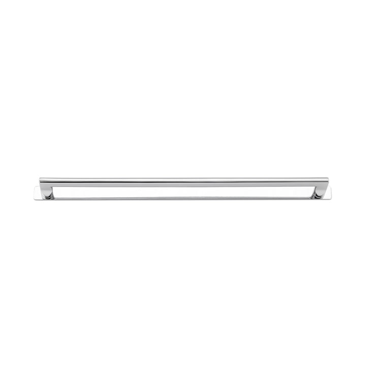Baltimore Cabinet Pull with Backplate - CTC450mm Polished Chrome / Solid Brass