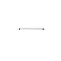 Osaka Cabinet Pull with Backplate - CTC256mm Satin Chrome / Solid Brass