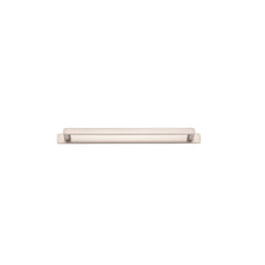 Osaka Cabinet Pull with Backplate - CTC256mm Satin Nickel / Solid Brass