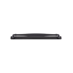 Sarlat Cabinet Pull with Backplate - CTC320mm Matt Black / Solid Brass