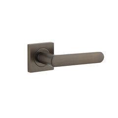 Osaka Lever - Square Rose Antique Brass / Solid Brass