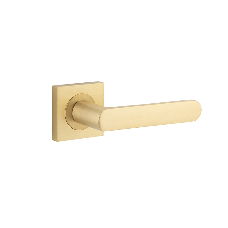 Osaka Lever - Square Rose Satin Brass / Solid Brass