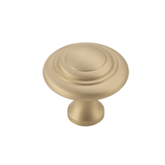 Domed Cupboard Knob Unlacquered Satin Brass / D32xP29mm
