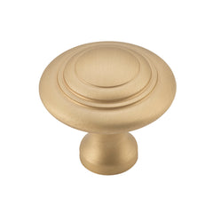 Domed Cupboard Knob Unlacquered Satin Brass / D38xP35mm