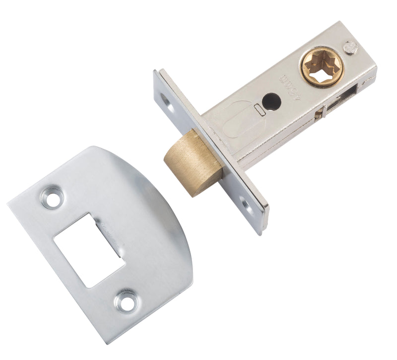 Hard Sprung Split Cam Tube Latch Satin Chrome / L45mm
