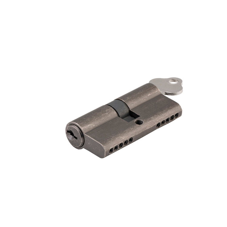 Euro Cylinder Dual Function 5 Pin Rumbled Nickel / Brass