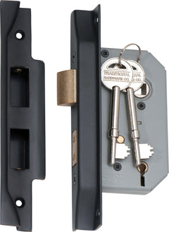 Rebated 5 Lever Mortice Lock Antique Copper / Backset 46mm