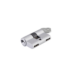Euro Cylinder Key/Key 3 Pin Satin Chrome / Brass