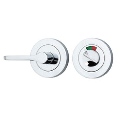 Privacy Accessibility Turn with Indicator - Round Chrome Plated / Solid Brass
