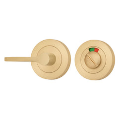 Privacy Accessibility Turn with Indicator - Round Satin Brass / Solid Brass