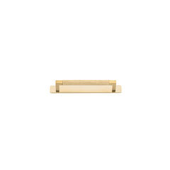 Brunswick Cabinet Pull with Backplate - CTC160mm Brushed Gold PVD / Brass