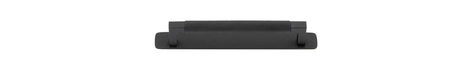 Brunswick Cabinet Pull with Backplate  - CTC160mm Matt Black / Brass