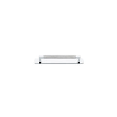 Brunswick Cabinet Pull with Backplate - CTC160mm Chrome Plated / Brass