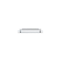 Brunswick Cabinet Pull with Backplate - CTC160mm Satin Chrome / Brass