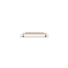 Brunswick Cabinet Pull with Backplate - CTC160mm Satin Nickel / Brass
