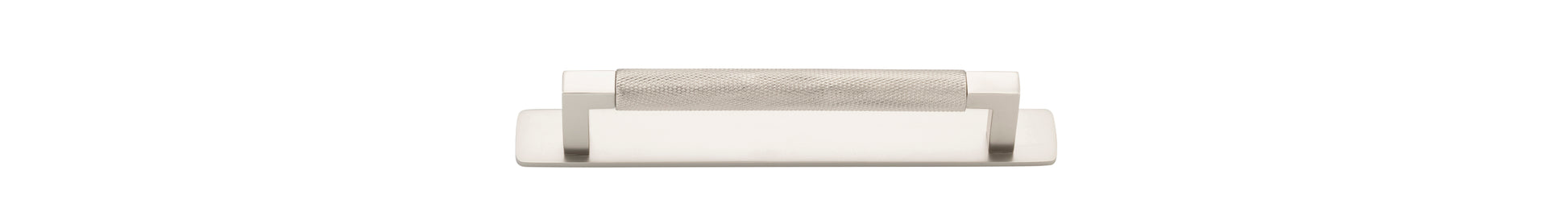 Brunswick Cabinet Pull with Backplate  - CTC160mm Satin Nickel / Brass