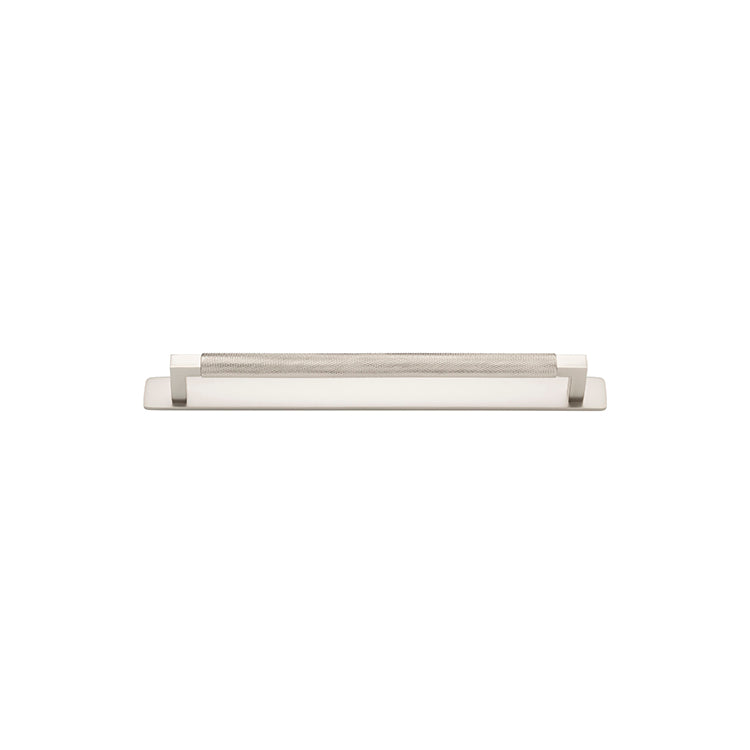 Brunswick Cabinet Pull with Backplate  - CTC256mm Satin Nickel / Brass