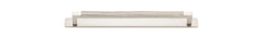 Brunswick Cabinet Pull with Backplate - CTC256mm Satin Nickel / Brass