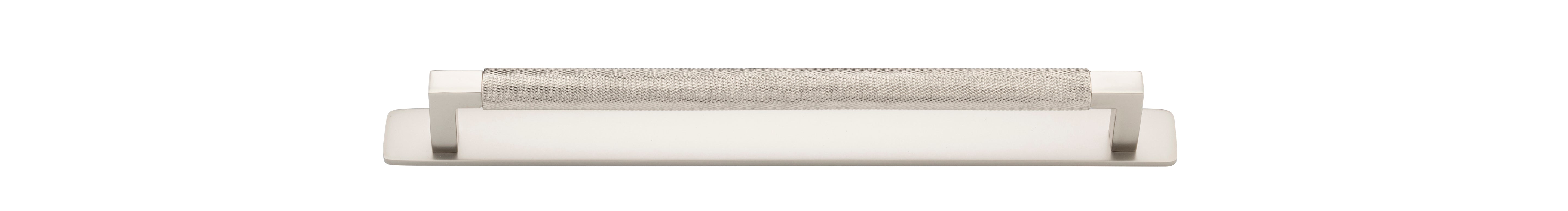 Brunswick Cabinet Pull with Backplate  - CTC256mm Satin Nickel / Brass