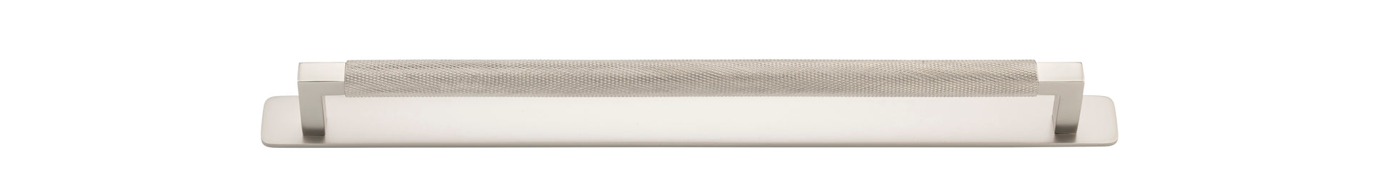 Brunswick Cabinet Pull with Backplate  - CTC320mm Satin Nickel / Brass