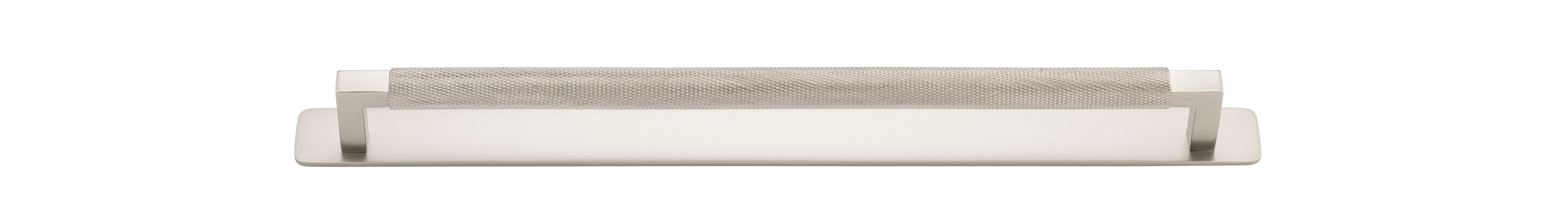 Brunswick Cabinet Pull with Backplate  - CTC320mm Satin Nickel / Brass