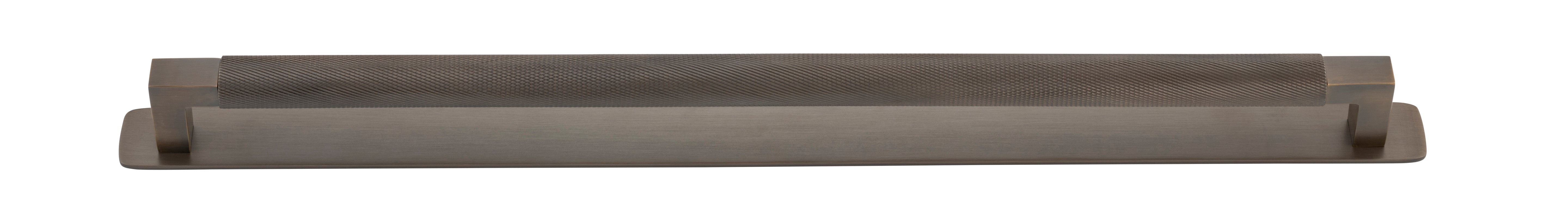 Brunswick Cabinet Pull with Backplate  - CTC450mm Antique Brass / Brass